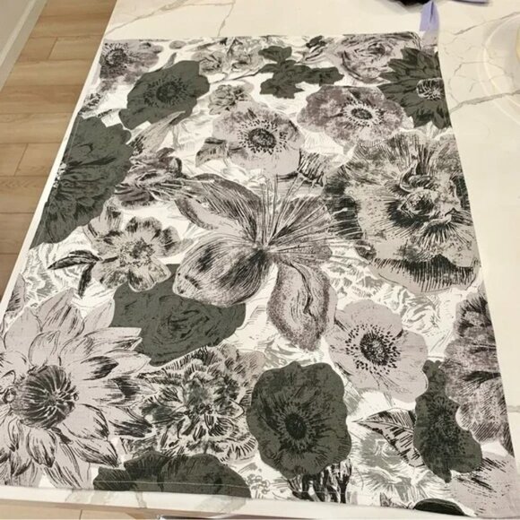 NWOT Anthropologie Bistro Menu Tea Towel Set Chalkboard Floral - Picture 5 of 7